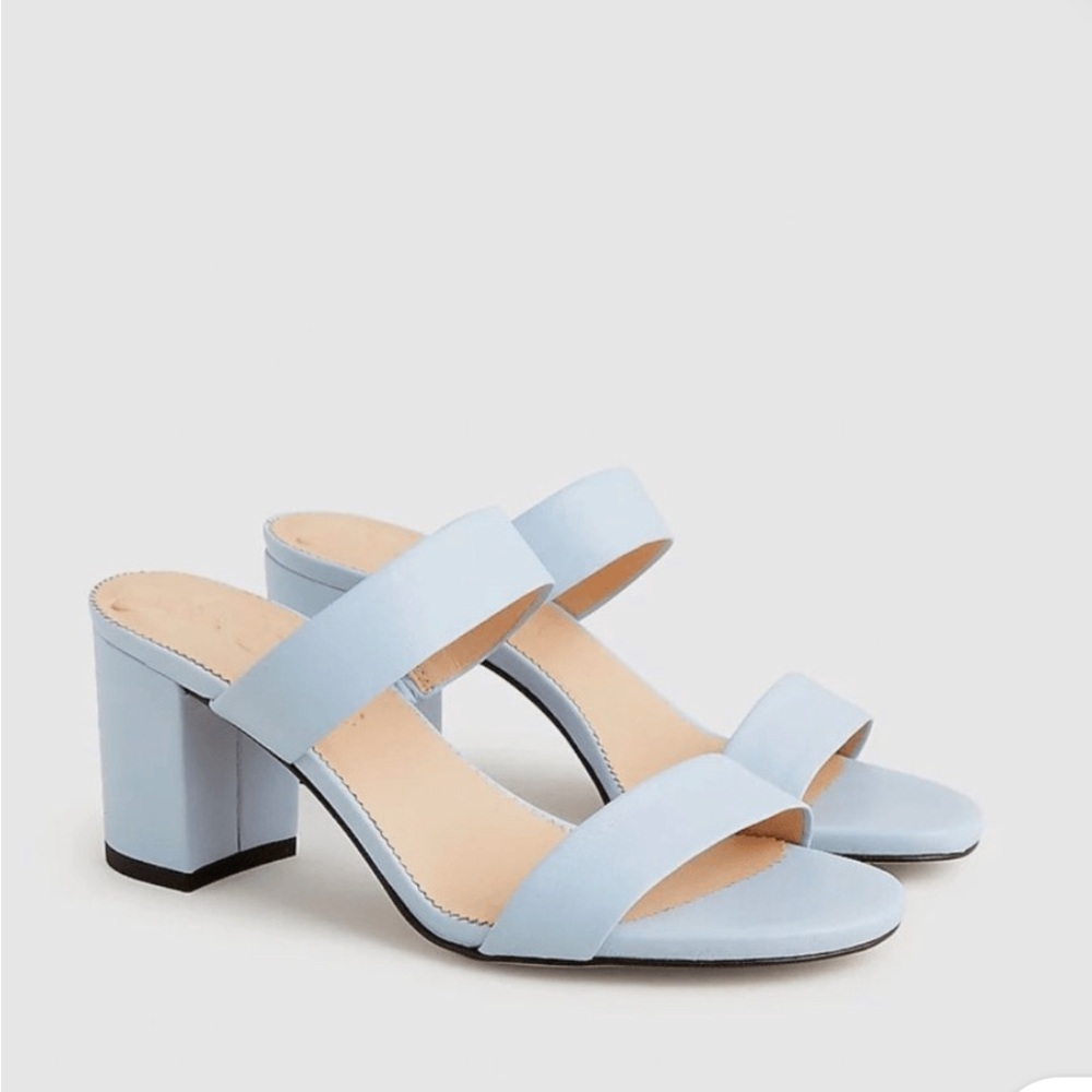 J. Crew Light Blue Heeled Sandals